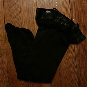 Sheertex thigh high tights | black | women’s medium